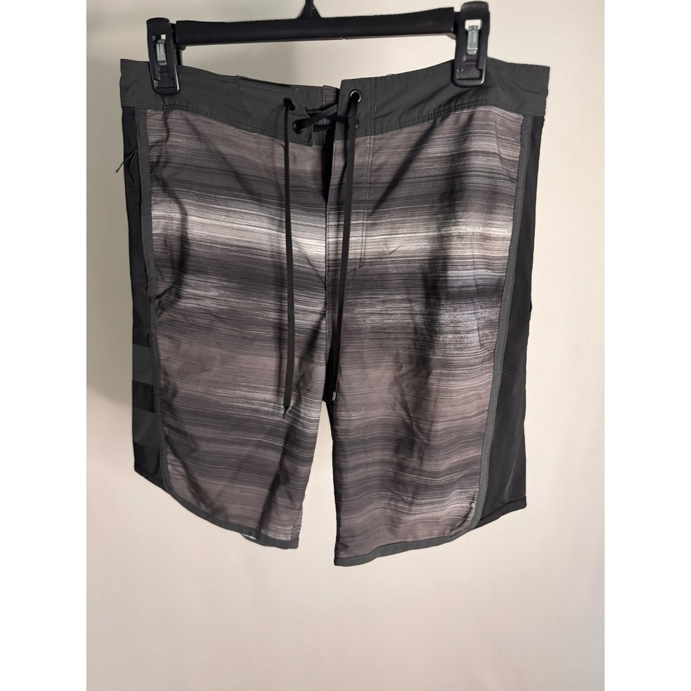 Hurley - Phantom Board Shorts Striped Gradient - Grey Black - 29 - Mens